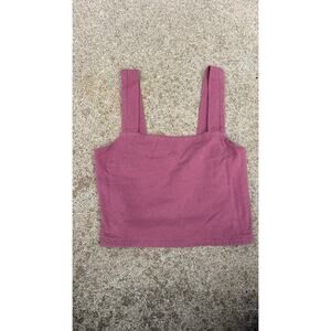 Aeropostale Blouse Women Size Medium Mauve Square Neck Sleeveless Tank Top